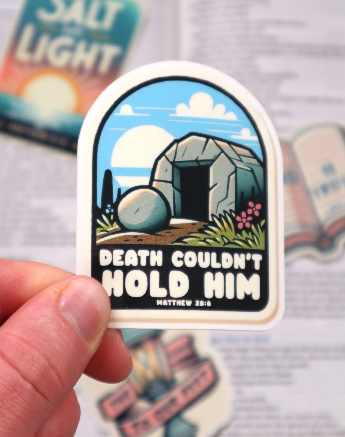 “Death Couldn’t Hold Him” – Sticker Pack